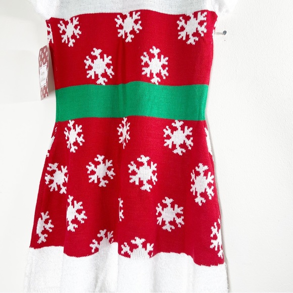 CHRISTMAS present wrapped up SNOWFLAKE dress party costume NWT size SMALL - Picture 9 of 9